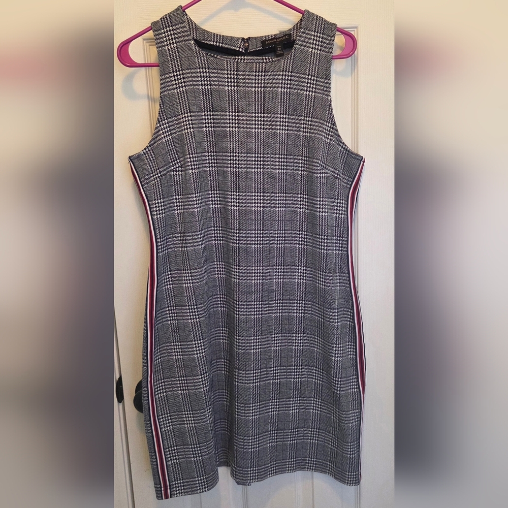 Banana Republic Petite Glen Plaid Sportif Houndstooth Sheath Dress, Size 12P